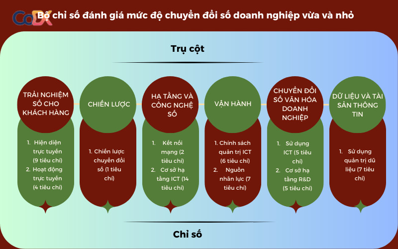 Bộ chỉ số đánh giá chuyển đổi số doanh nghiệp vừa và nhỏ