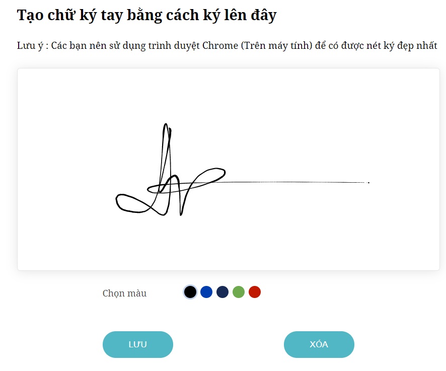 Cách tạo chữ ký online