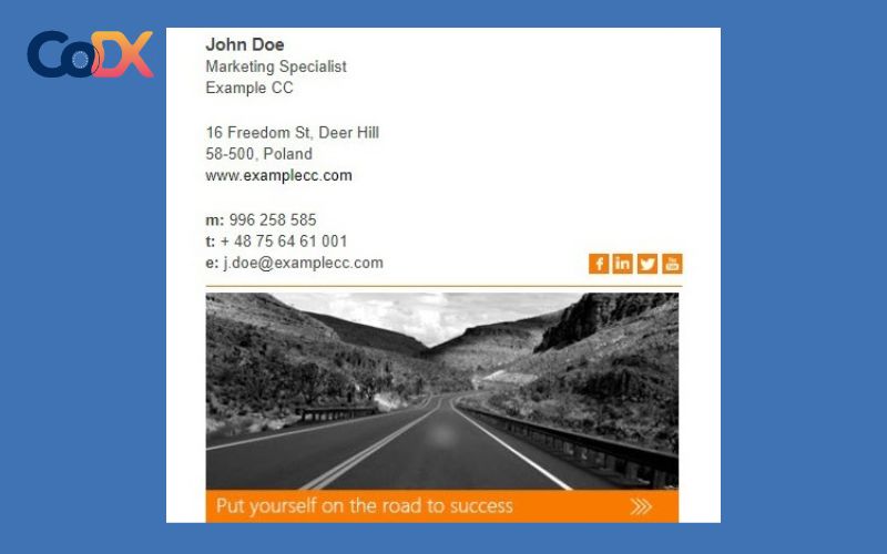 Mẫu chữ ký email đẹp