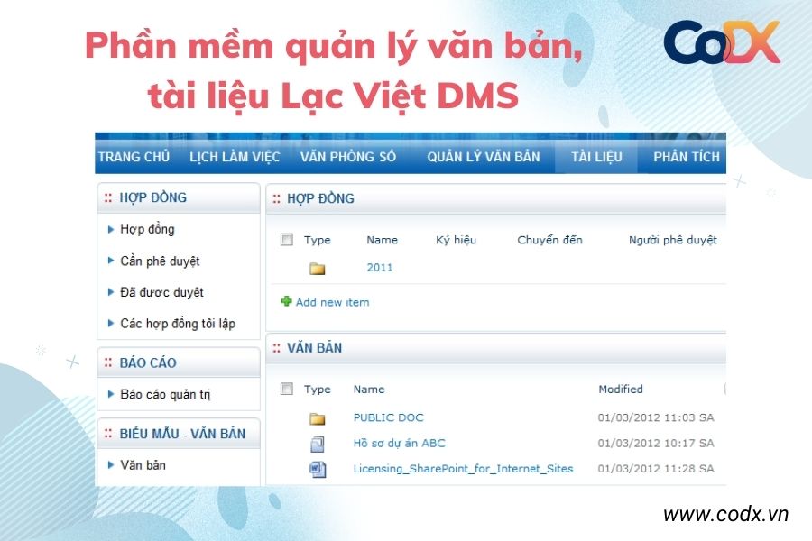 Phần mềm quản lý văn bản và điều hành Lạc Việt DMS