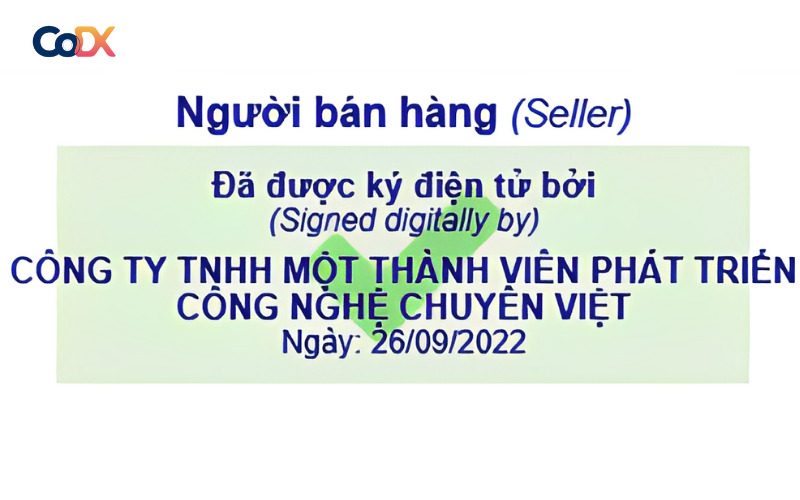 Mẫu chữ ký điện tử cho doanh nghiệp