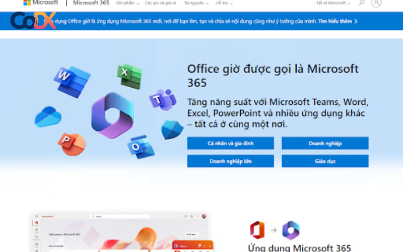 Phần mềm Microsoft Office 365 