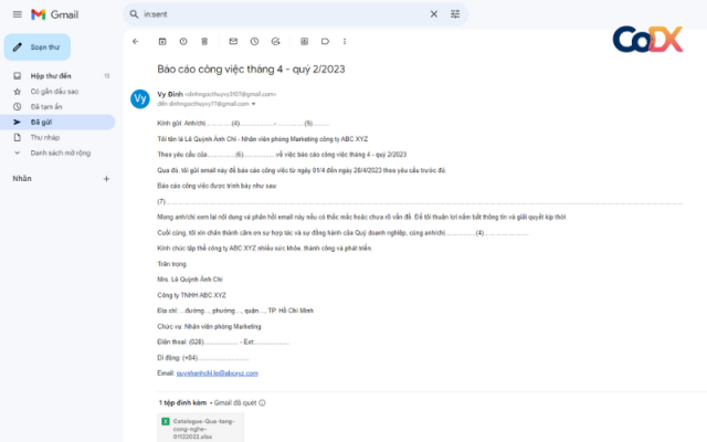 Mẫu Viết Email Báo Cáo Công Việc Chuyên Nghiệp Ghi ĐiỂm Tuyệt đối 9937