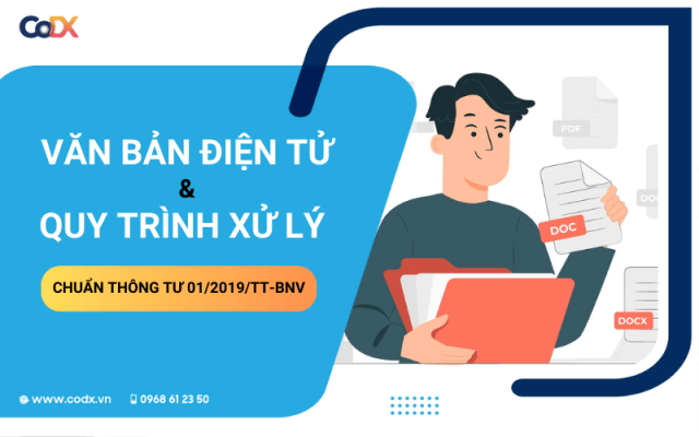 Văn bản điện tử là gì? quy trình quản lý văn bản chuẩn TT 01/2019/TT-BNV