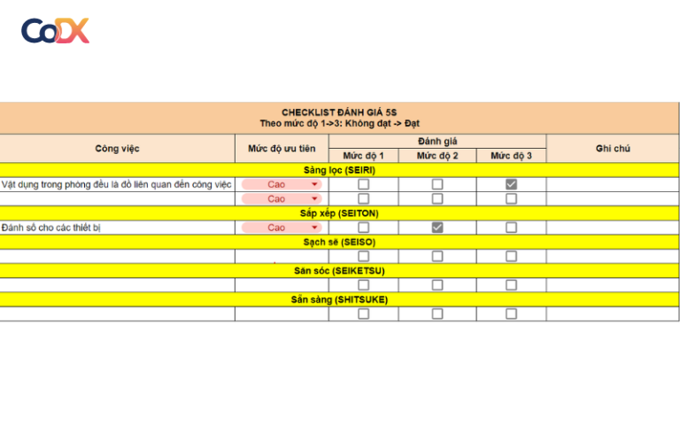 7 Form mẫu checklist công việc excel ĐẸP chuyên nghiệp [Tải dùng ngay]
