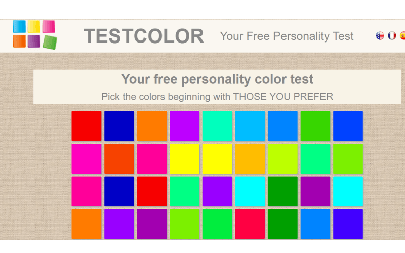 Test tính cách theo màu sắc 