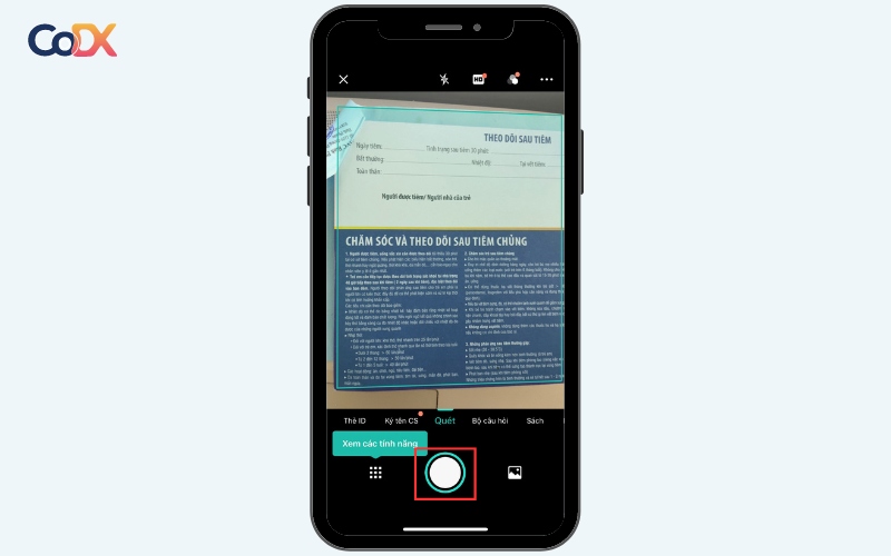 scan tài liệu bằng điện thoại iphone