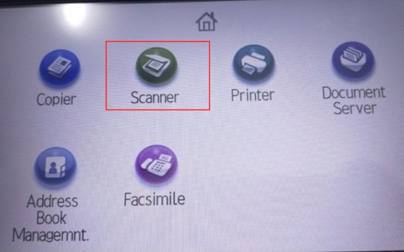 cách scan trên máy photo ricoh