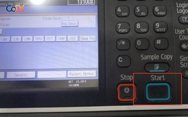 Cách scan trên máy photo ricoh