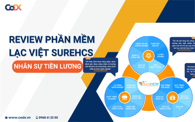 Review về phần mềm nhân sự tiền lương Lạc Việt SureHCS có tốt không?